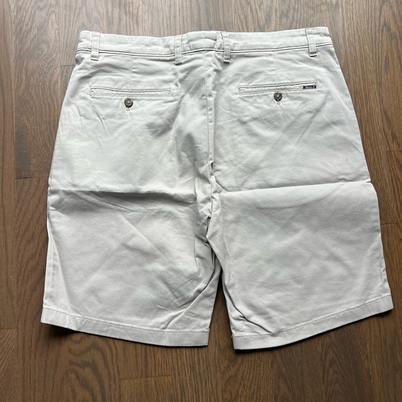 Johnnie-O off white neil stretch twill 9 inch shorts size 36 academia preppy E - Picture 2 of 9
